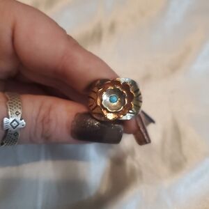 Rowdy Rose Adjustable Flower Ring